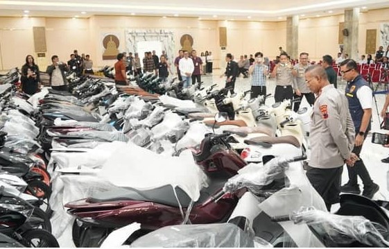 Polda Jateng Bongkar Jaringan Penadah Motor Lintas Propinsi, Kerugian Capai Rp1 M