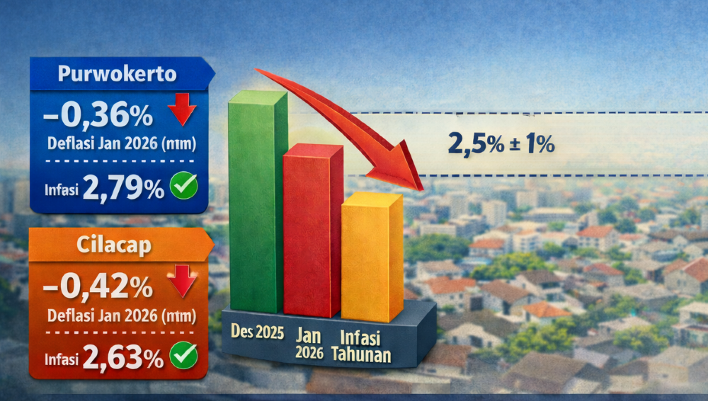 Harga Pangan Turun, Banyumas Raya Alami Deflasi Januari 2026