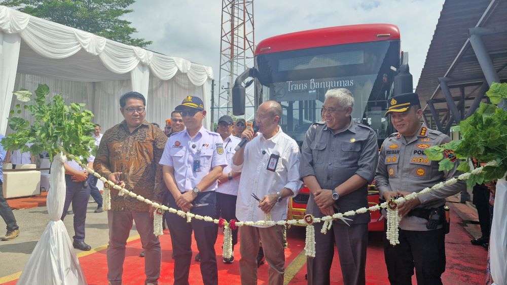 Transportasi Terintegrasi Hadir di Banyumas, Trans Banyumas Masuk Stasiun Purwokerto