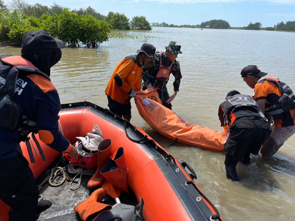 Tiga Hari Pencarian, Bocah Tenggelam di Muara Luk Ulo Kebumen Ditemukan Meninggal Dunia