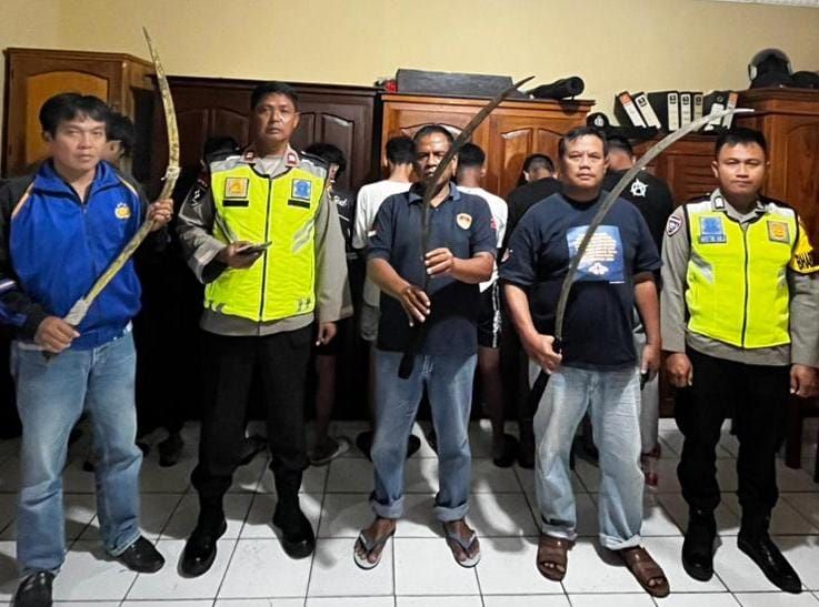 Tujuh Remaja di Kebumen Diamankan Saat Konvoi Bawa Senjata Tajam
