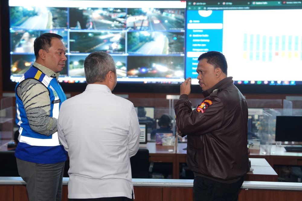 Jelang Puncak Arus Mudik, Korlantas–kemenhub Pantau Langsung Kondisi Tol Nasional