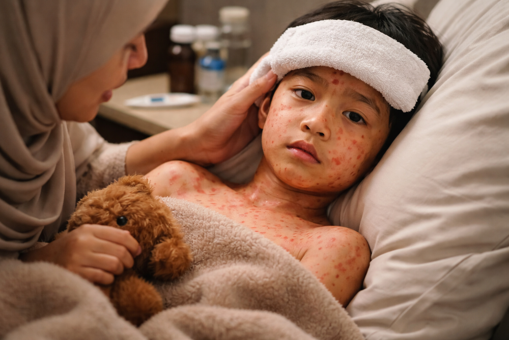 Kemenkes Ingatkan Risiko Penularan Campak Meningkat Jelang Mudik dan Libur Lebaran