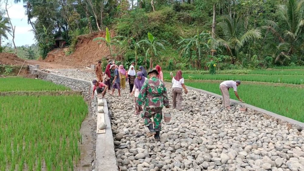 TMMD Sengkuyung Tahap I di Purbalingga Rampung, Jalan Baru 600 Meter Buka Akses Antar Dusun